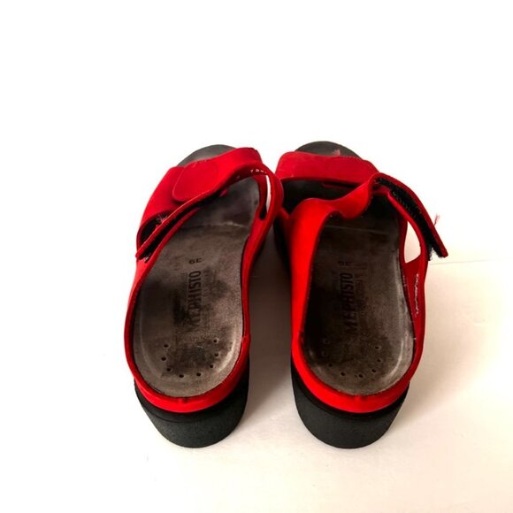 memphisto red slip on sandal - Picture 4 of 8